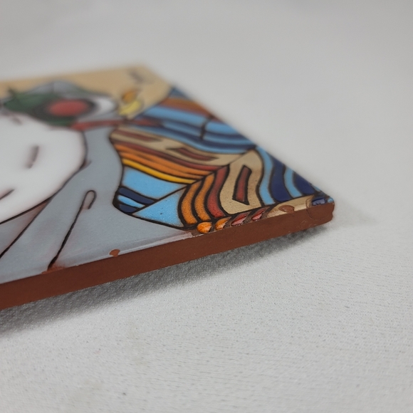 L Kuhne Southwestern Theme Hand-Painted Tile - Picture 9 of 12